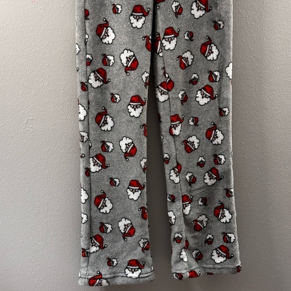 Faded Rose Women Gray Christmas Santa Claus Print Pajamas pants size XS - Picture 3 of 6